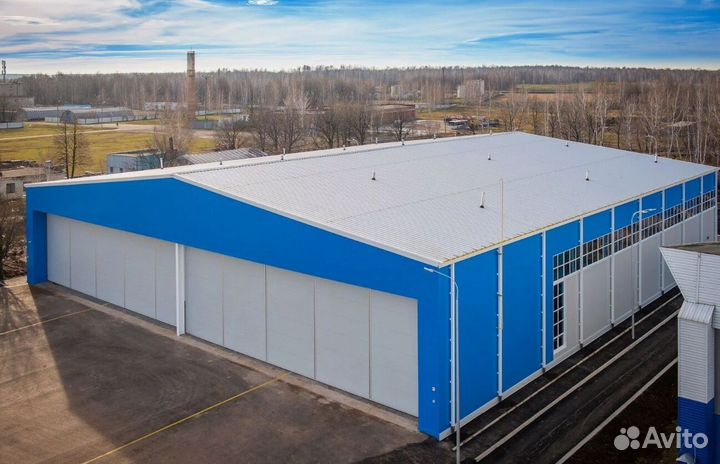 Ангар под ключ. Быстровозводимые здания m-2747