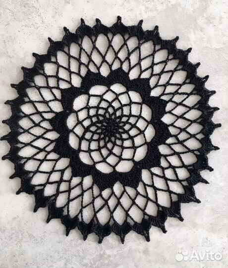 Салфетка крючком ловец снов мандала