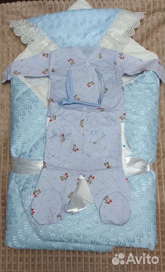 Детский конверт на выписку