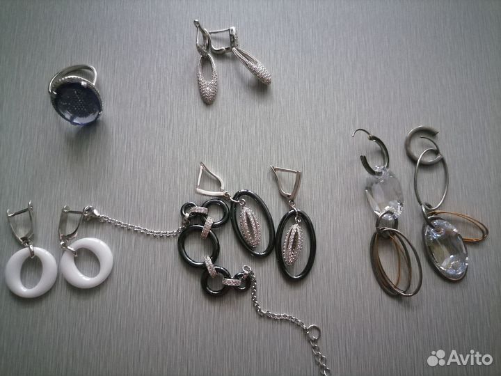 Серебряные серьги