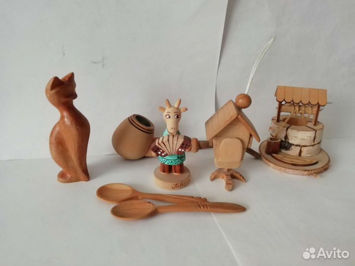 Фигурки сувениры керамика дерево