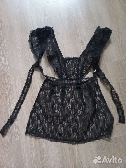 Школьный фартук черный