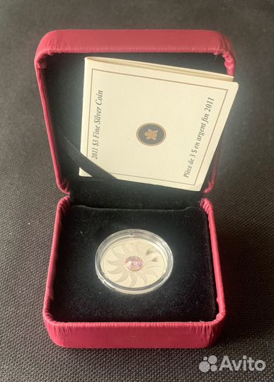 Камни рождения Июнь, Серебро Канада 2011 г