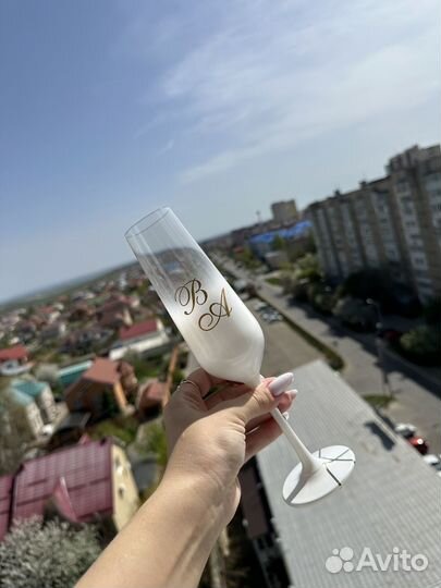 Бокалы свадебные аксессуары