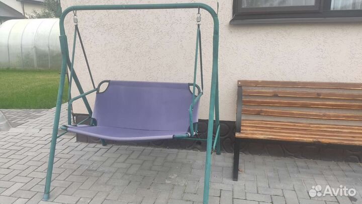Качели садовые б/у