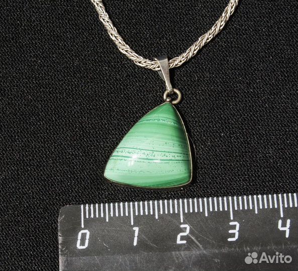 Бусы авантюрин, синий, длина 42 см