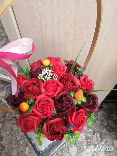 Мыльные розы букеты