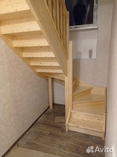 Удобные лестницы из дерева под ключ