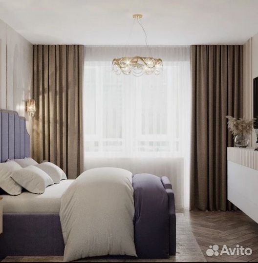 Пошив штор, покрывал, римские