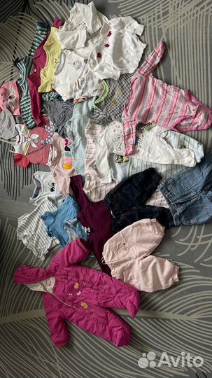 Вещи пакетом на девочку 68-86