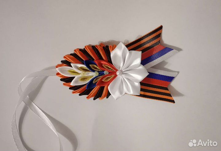 Георгиевская подвеска в машину, ручная работа