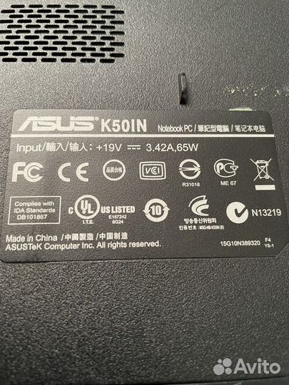 Asus K50IN