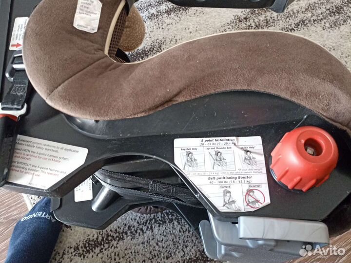 Детское автокресло isofix evenflo