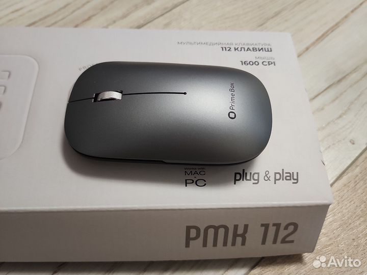 Беспроводная клавиатура и мышь Prime Box