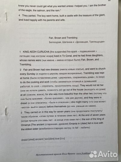 Метод Ильи Франка. Английский язык