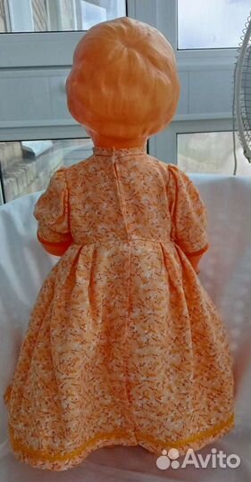 Кукла целлулоид СССР красивая, в платье, винтаж