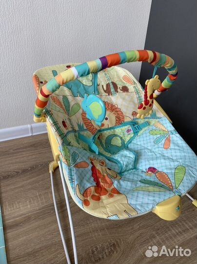 Шезлонг bright stars с вибрацией