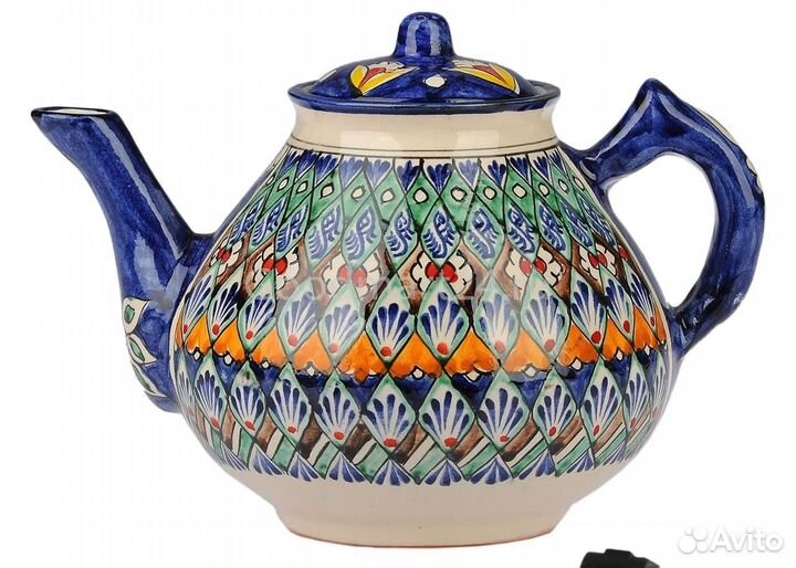 Чайник синий Риштан 2 литра