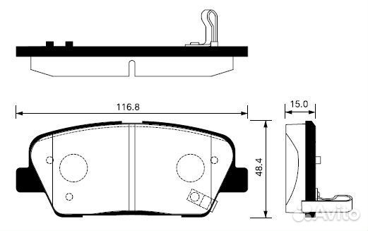 Колодки тормозные задние дисковые Sorento 10-12