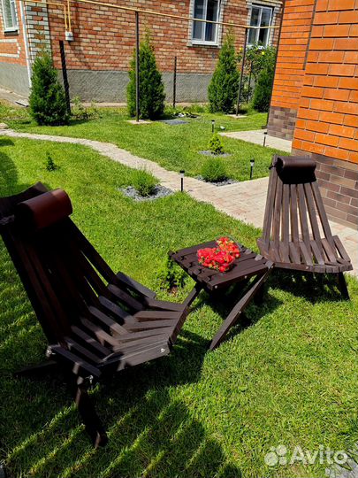 Набор садовой мебели из дерева