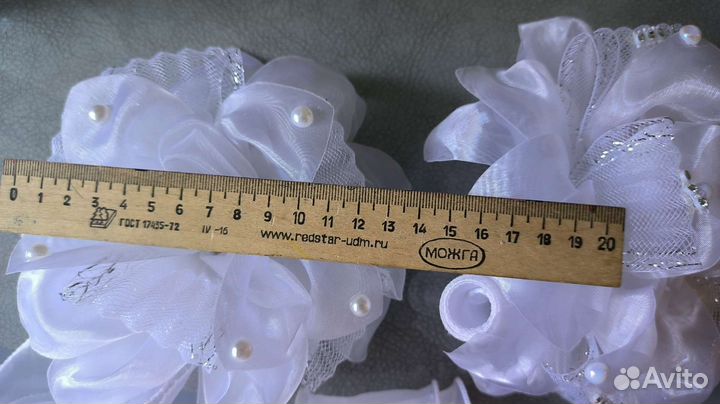 Банты для волос на 1 сентября на резинке