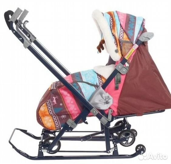 Санки коляска nika