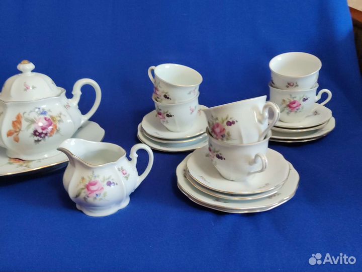 Чайный сервиз Богемия, Мейсенский букет, Чехия