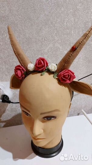 Ободок Пони. Единорог. Коза. Конфета