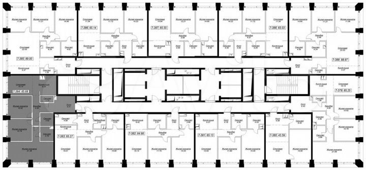 3-к. квартира, 85,4 м², 29/55 эт.