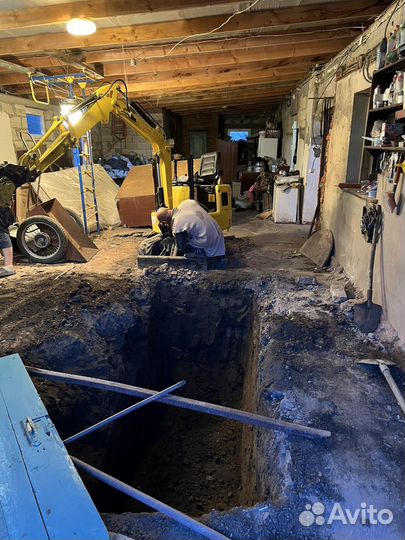 Услуги миниэкскаватора