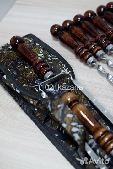 Набор шампуров в чехле 8 предметов,подарок мужчине