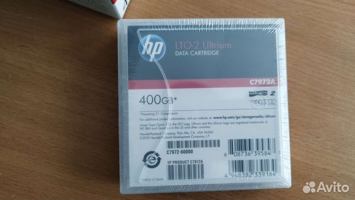 Картриджи HP LTO-2 Ultrium 400Gb (C7972A) Новые