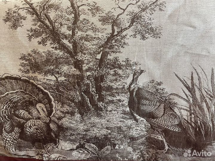 Скатерти салфетки Индюшки лен хлопок