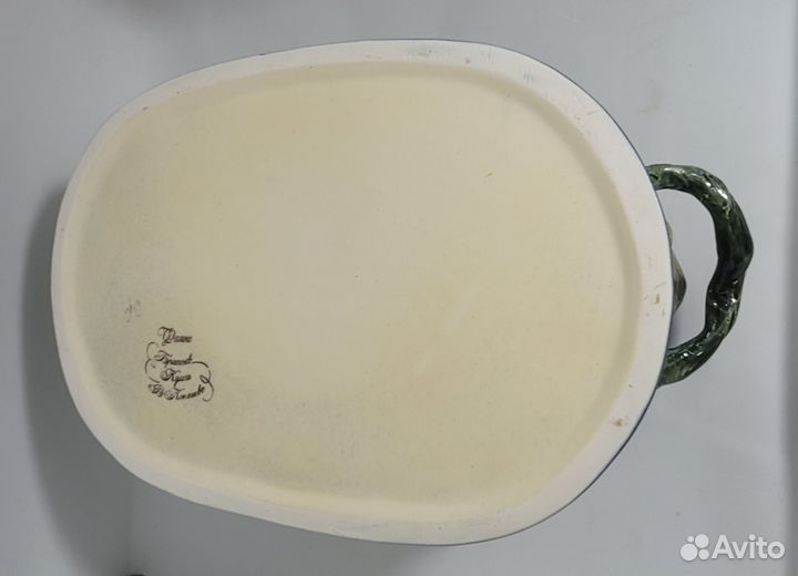 Конфетница Моне фаянс майолика Конаково кобальт