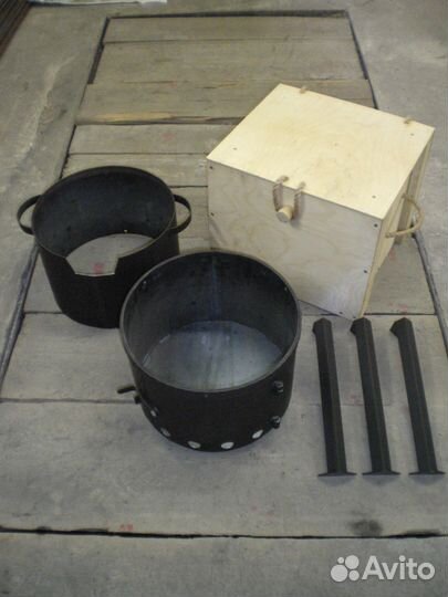 Походная печь под казан
