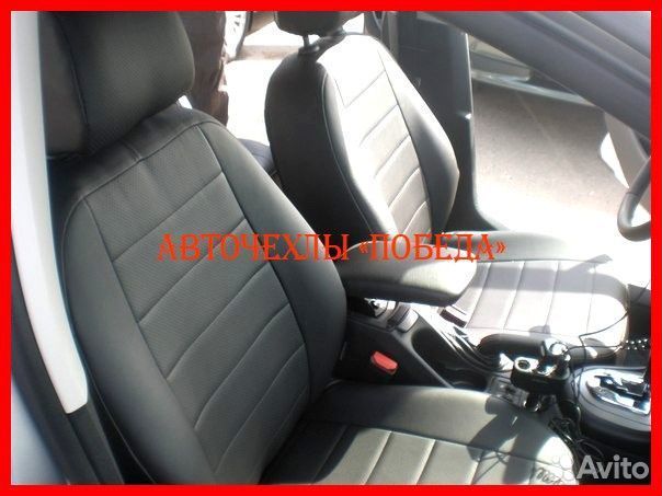 Чехлы Peugeot 408 из экокожи чёрные Классикааааааа