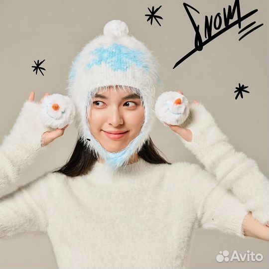 Pop Mart Skullpanda шапка белая