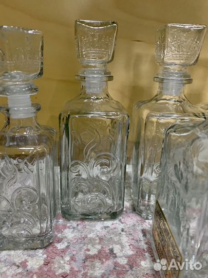 Красивые пустые бутылки цена за все