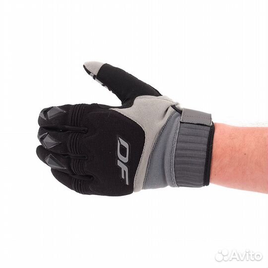 62353 Перчатки DragonFly Enduro серо-черный