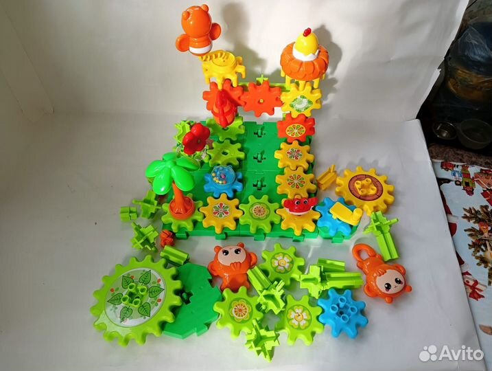 Конструктор детский, конструктор шестеренки