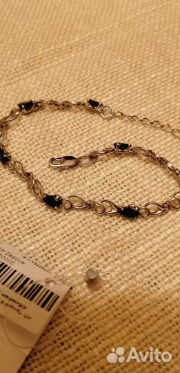 Серебряный браслет с натуральными камнями