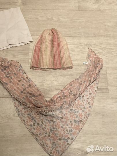 Шапка+платок+снуд для девочки