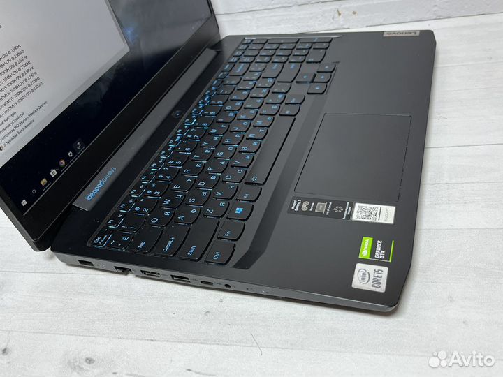 Игровой ноутбук Lenovo Сore i5/16GB/GTX 1650TI/SSD