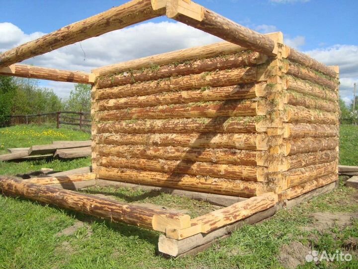 Сруб бани,дома,беседки