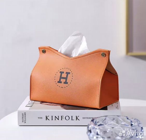 Салфетница/кофр, бокс для салфеток Hermes