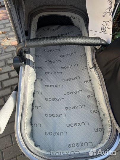 Новая коляска трансформер 3в1 luxmom 601 a серая