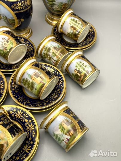 Антикварный сервиз Франция