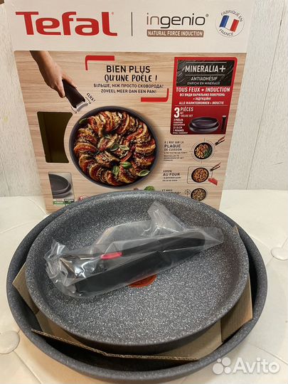 Набор tefal ingenio natural 26+22+ ручка