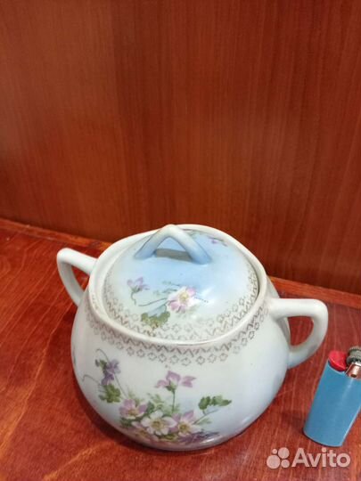 Фарфоровая сахарница СССР 1925 г