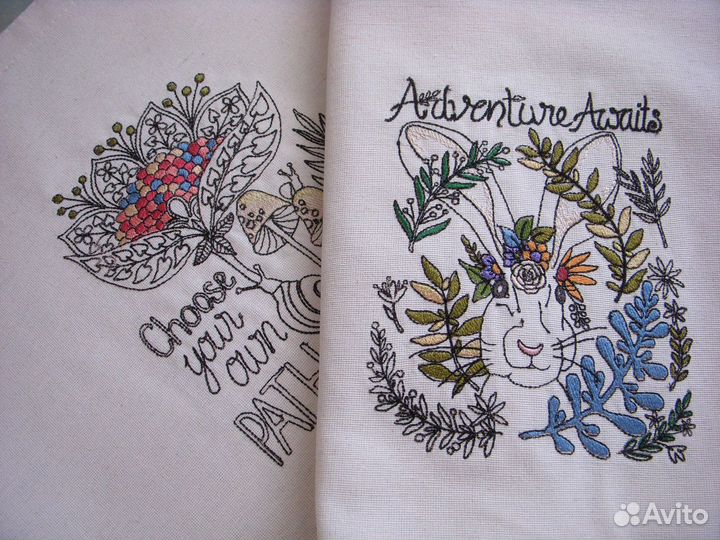 Вышивка машинная и аппликация